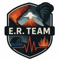 ER or Emergency Room Specialists Logo